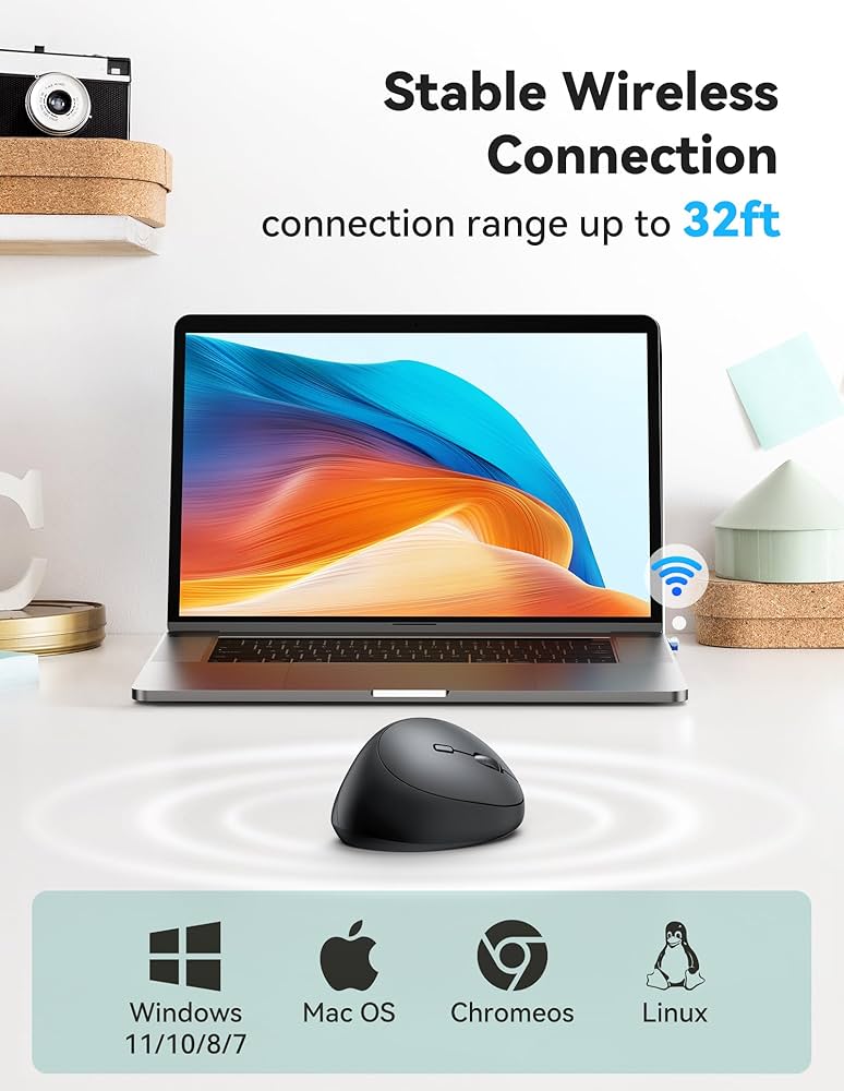 Amazon.com: TECKNET Ergonomic Mouse, 4800 DPI Wireless